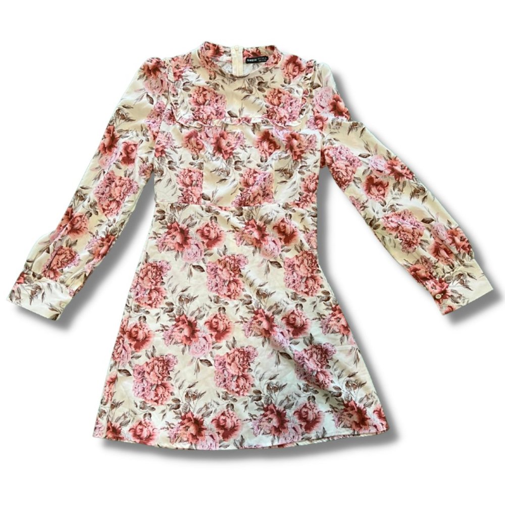 Floral knee-length dress